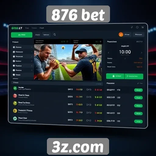 Interface de usuário da plataforma 876 bet